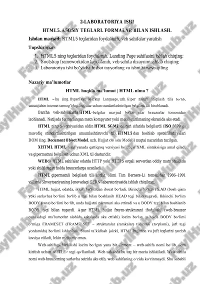 html5 asosiy teglari — PDF