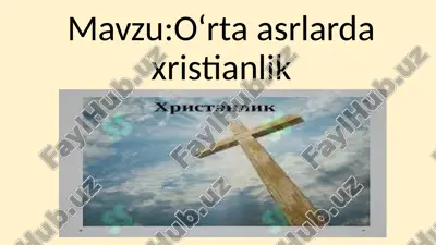 xristianlik tarixi — PPTX