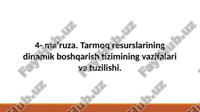 dinamik boshqaruvning model va algoritmlari — PPTX