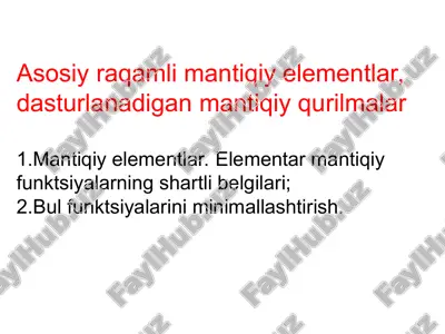 elektronika asoslari — PPT