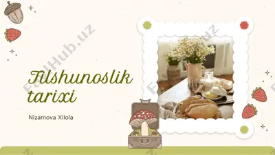 tilshunoslik tarixi — PPTX
