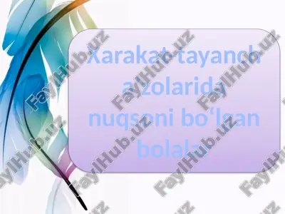 xarakat-tayancha’zolarida nuqsoni bo‘lgan bolalar — PPTX