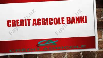 credit agricole banki — PPTX