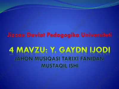 y . gaydin ijodi — PDF