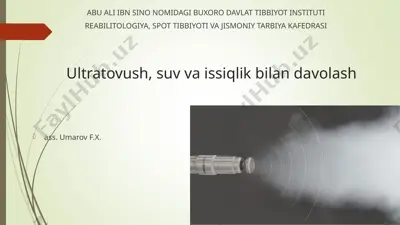ultratovush terapiyasi — PPT