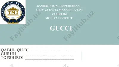 gucci — PPTX