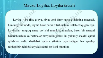 loyiha — PPTX