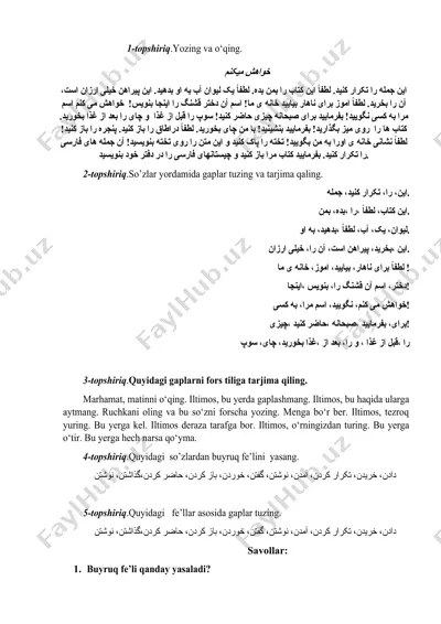 so'zlar yordamida topshiriqlar — DOCX