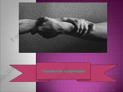 tushunish va tushuntirish — PPT