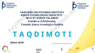 qotishmalar va ularning xolat diagrammalari — PPTX