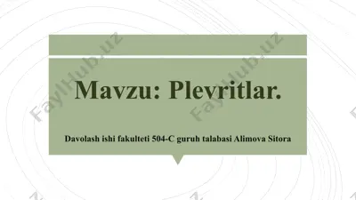 plevritlar — PPTX