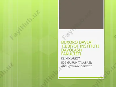 klinik audit — PPTX