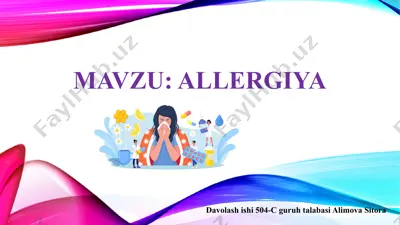allergiya — PPTX