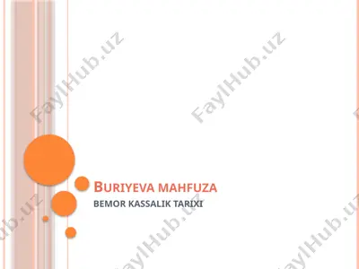 buriyeva mahfuza — PPTX