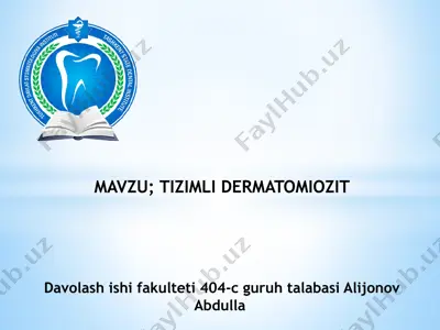 dermatomiozit — PPTX