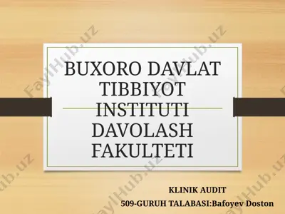 klinik audit — PPTX