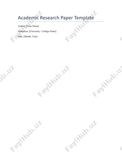 akademik tadqiqotlar maqolasi shabloni — DOCX