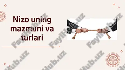 nizo haqida ma'lumotlar — PPTX