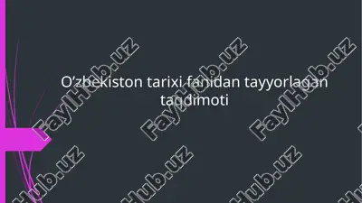 turkiston muhtoriyati-milliy demokratik davlatchilikning dastlabki tajribasi — PPTX