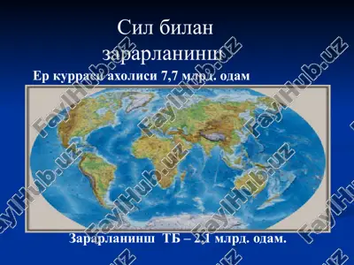sog'liqni saqlash bo'yicha epidemiologik holat — PPT