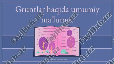 gruntlar haqida umumiy ma'lumot — PPTX
