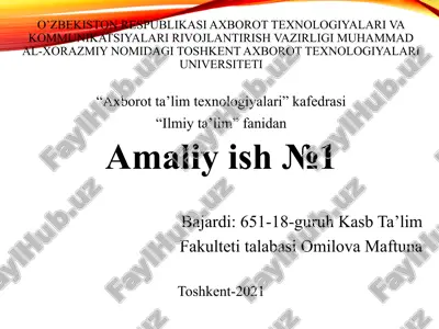 amaliy ish — PPTX