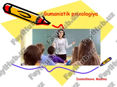 gumanistik psixologiya — PPT