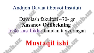 opkaning yiringli kasalliklari — PPTX