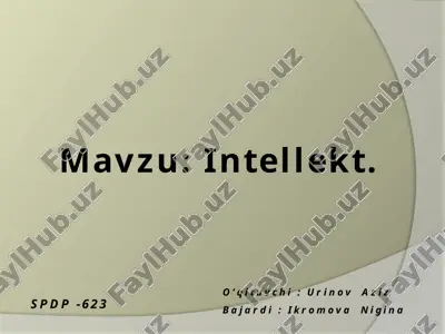 intellekt — PPTX