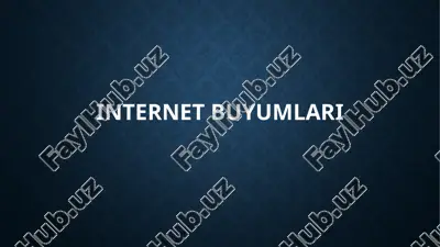 internet buyumlari — PPTX