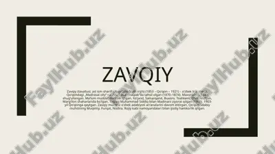 zavqiy — PPTX