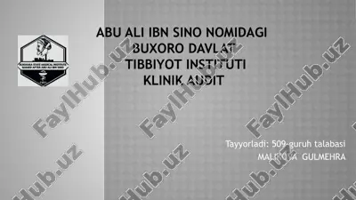 rahimova zaynab tashxisi — PPTX