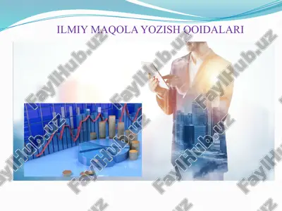ilmiy maqolayozish qoidalari — PPTX