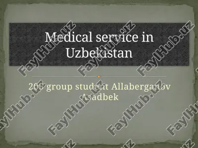 medical service in uzbekistan — PPTX