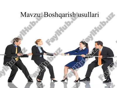 mavzu.boshqarishusullari — PPTX