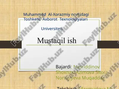 ochiq ma'lumotlar portal opendata.gov.uzdan foydalanib hududlarning sportdagi ko'rsatkichlarini aksettiruvchi dastur yaratish — PPTX