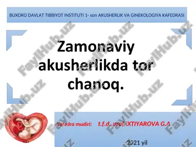 tor chanoq anatomiyasi — PPT