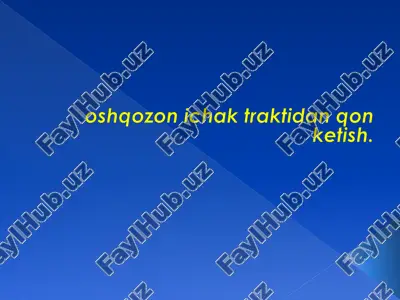 oshqozon ichak traktidan qon ketish — PDF