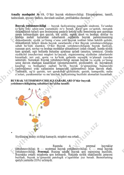 buyrak yetishmovchiligi — PDF