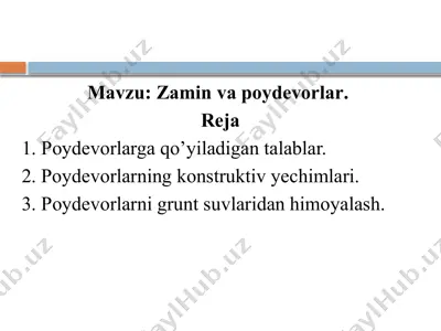 poydevorlar — PPTX