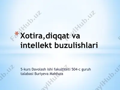 xotirabuzulishi — PPTX