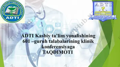 klinikkonferensiyaga taqdimoti — PPTX