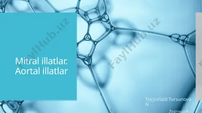 mitral illatlar. aortal illatlar — PPTX