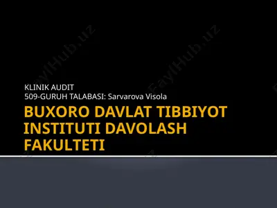 klinik audit — PPTX