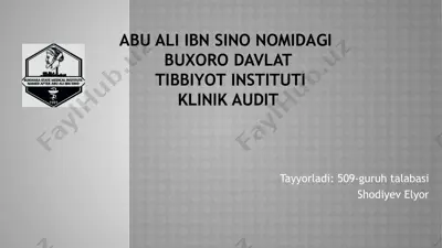 rahimov ziyodning shikoyatlari va tashxisi — PPTX