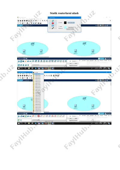 statik routerlarni ulash — DOCX