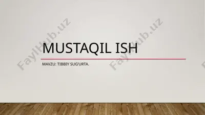 tibbiy sug’urta — PPTX