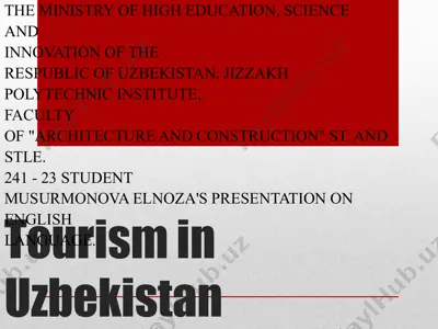 tourism in uzbekistan — PDF