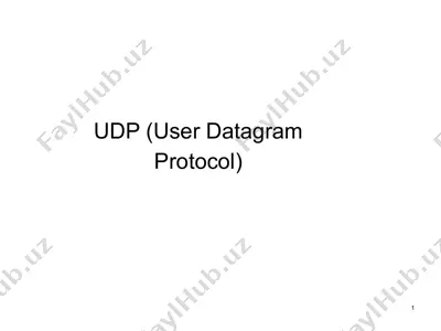 udp (user datagram protocol) — PPTX