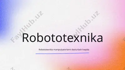robototexnika — PPTX